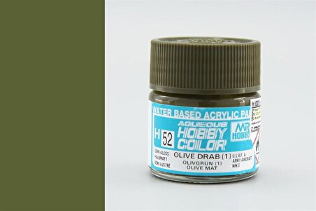Gunze H052 10 ml. Olive Drab (1), Aqueous Serisi Maket Boyası