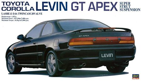 Hasegawa 20254 1/24 Ölçek Toyota Corolla Levin GT Apex (Limited Edition) Otomobil Plastik Model Kiti