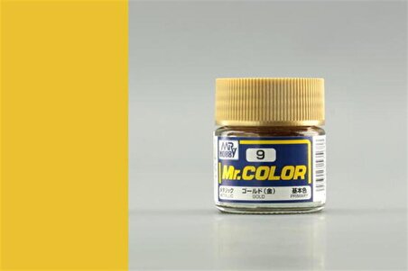Gunze C009 10 ml. Gold, Mr.Color Serisi Maket Boyası