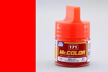 Gunze C171 10 ml. Fluorescent Red, Mr.Color Serisi Maket Boyası