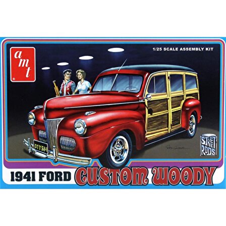 AMT 906 1/25 1941 Ford Woody Araba Demonte Plastik Maketi
