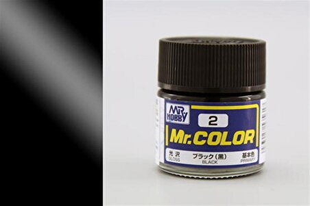 Gunze C002 10 ml. Black, Mr.Color Serisi Maket Boyası