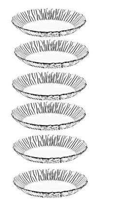 Paşabahçe aurora yemek tabak - 6 lı yemek tabağı 21 cm.10555