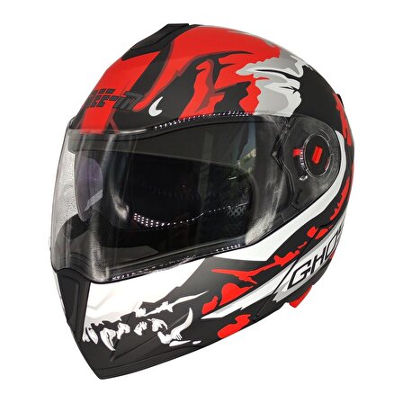 Free-M FF-961 Çeneden Açılır Kask Güneş Vizörlü Ghost S