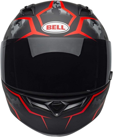 Bell Qualifier Stealth Kapalı Kask M (Mat Siyah-Kırmızı)