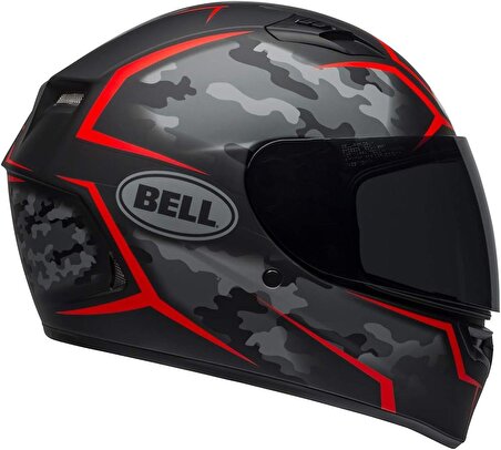 Bell Qualifier Stealth Kapalı Kask L (Mat Siyah-Kırmızı)