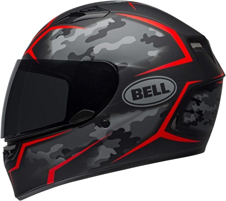 Bell Qualifier Stealth Kapalı Kask XL (Mat Siyah-Kırmızı)