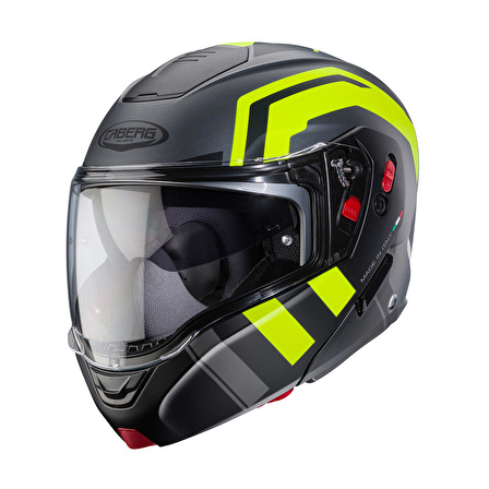 Caberg Horus X Çeneden Açılır Kask S (ECE 22.06) (Mat Siyah-Fluo Sarı)