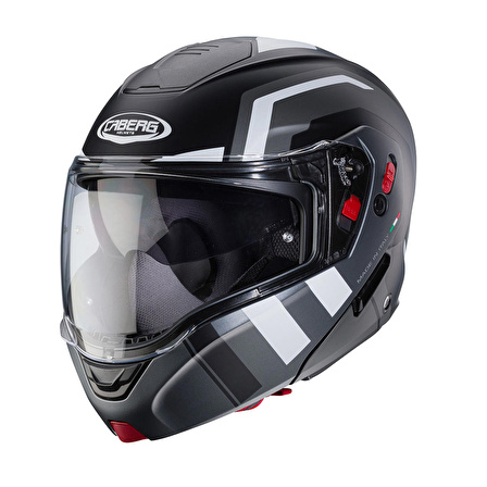 Caberg Horus X Çeneden Açılır Kask XL (ECE 22.06) (Mat Siyah-Beyaz)