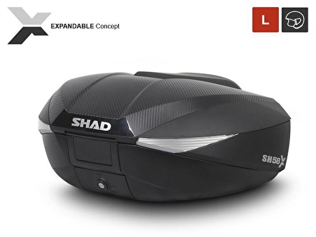 Shad Sh58X Motosiklet Topcase Arka Çanta 