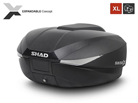 Shad Sh58X Motosiklet Topcase Arka Çanta 