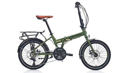 Carraro Flexı 121D 20 Jant 21 Vites Katlanır Bisiklet Mat Haki Yeşil