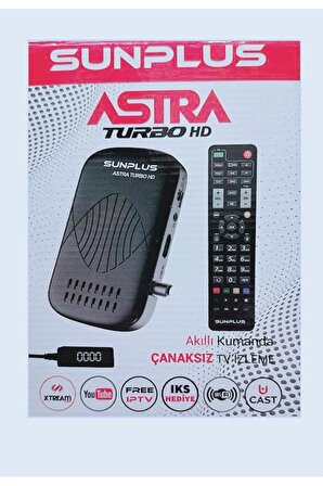Astra Turbo HD2023 Çanaklı-Çanaksız Wi-fi Dahil Full Hd Sınırsız Sinema Paketli Uydu Alıcısı