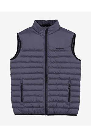 Skechers M Essential Vest Erkek Gri Yelek S202174 040