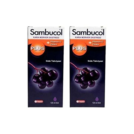 Sambucol_Plus Şurup 120 Ml- 2 ADET-SKT:03/2025