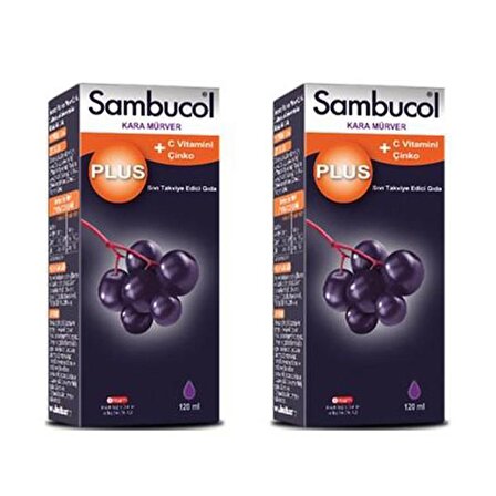 Sambucol_Plus Şurup 120 Ml- 2 ADET-SKT:03/2025