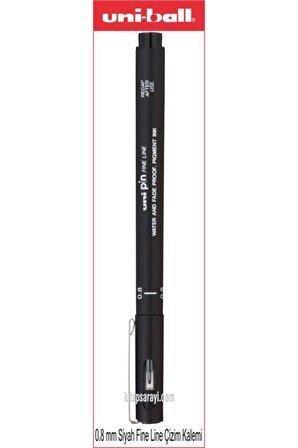 Uniball Fine Line 0.8 Mm Siyah Çizim Kalemi Pın 0.8-200(s)