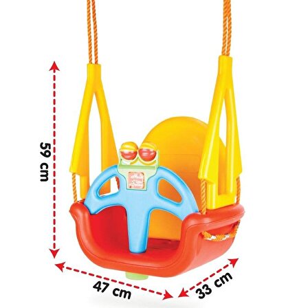 PİLSAN Do Re Mi / Doremi Salıncak - Sarı / Kırmızı