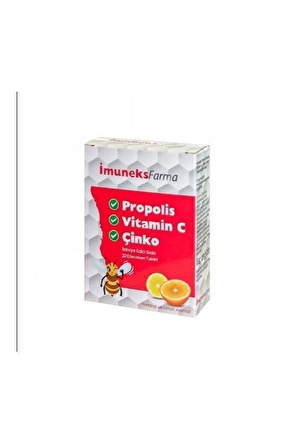 Farma Propolis Vitamin C Ve Çinko 20 Tablet 8680176000831