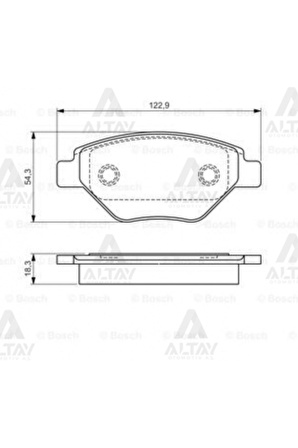 Fren Balata Megane Iı 03= 1.4 16v Önbsh-0986495069 Bsh-0986495069