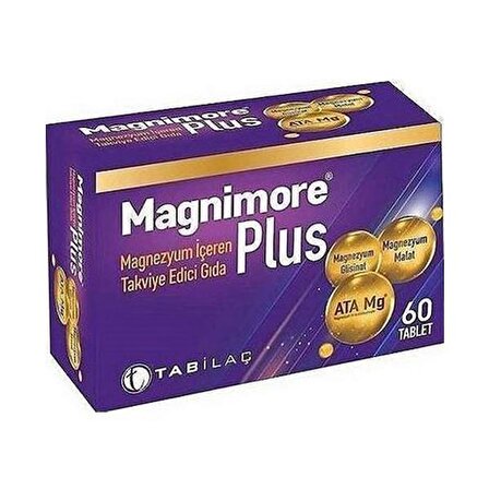 Magnimore Plus 60 Tablet (Magnezyum) SKT:11/2026