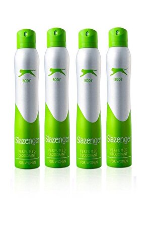 Slazenger Deodorant Yeşil Women 150 ML 4LÜ