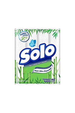 Solo Tuvalet Kağıdı Bambu Katkılı 40'lı