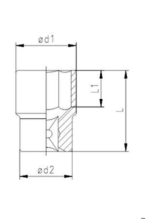 Elta 1115 1/2'' Lokma Anahtar 28 mm