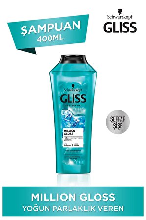 Gliss Million Gloss Yoğun Parlaklık Veren Şampuan 400 ml 6'lı