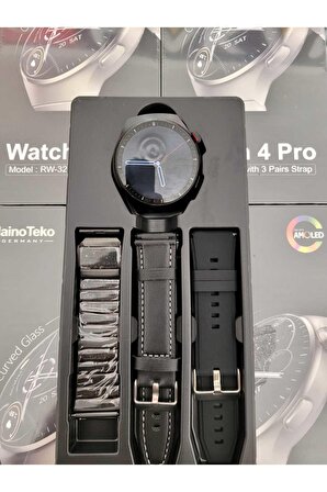 Haino Teko Watch 4 Pro RW32 Curved Amoled Ekran 3 Kordon Akıllı Saat TTHAİNOTKNO4PRO2