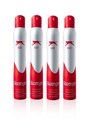 Slazenger Deodorant Kırmızı Women 150 ML 4LÜ