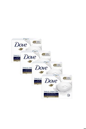 Dove Beauty Cream Bar Katı Güzellik Sabunu Original Nemledirici Etkili 90 G X4 Adet
