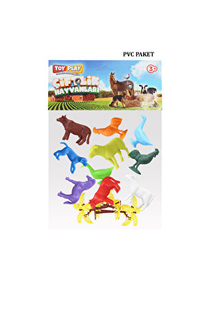 Toy Play 36 Parça Renkli Mini Çiftlik Hayvanları Figür Seti 4-6 cm SKU676 