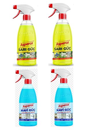 ASPEROX SARI GÜÇ 1000 ML 2 ADET MAVİ GÜÇ 1000 ML 2 ADET TOPLAM 4 ADET 