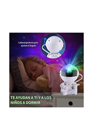 Astronot Gece Lambası Projeksiyon Gece Lambası Oturan Astronot Gece Lambası Küçük Boy