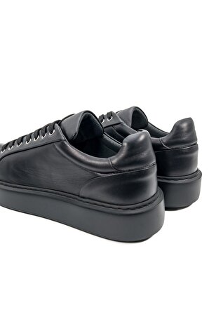 Breva Siyah Hakiki Deri Erkek Spor (Sneaker) Ayakkabı Numara 41
