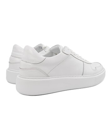 Rush Beyaz Hakiki Deri Erkek Spor Ayakkabı (Sneaker) Ayakkabı Numara 41