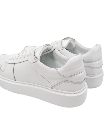 Rush Beyaz Hakiki Deri Erkek Spor Ayakkabı (Sneaker) Ayakkabı Numara 41