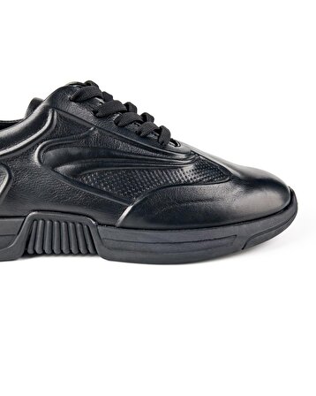 Diavel Siyah Hakiki Deri Erkek Spor (Sneaker) Ayakkabı Numara 43