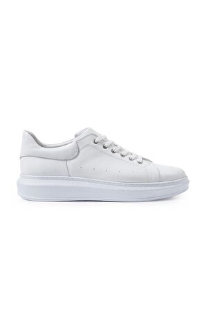 Strada Beyaz Hakiki Deri Erkek Spor (Sneaker) Ayakkabı
