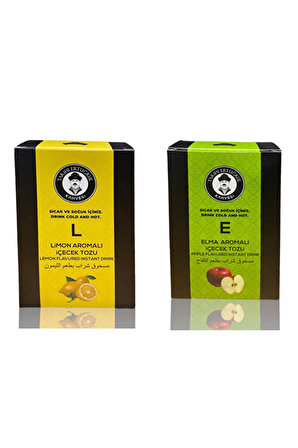 Limon Aromalı İçecek Tozu Kutu 200 G & Elma Aromalı İçecek Tozu Kutu 200 G - 2’li Set