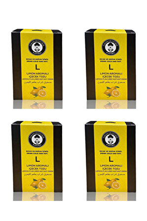 Limon Aromalı İçecek Tozu Kutu 200 G - 4’lü Set