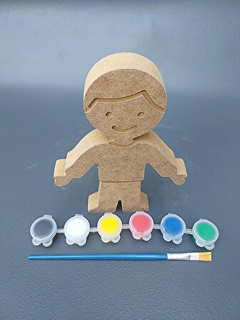  Çocuklar için ahşap boyama seti. 15 cm Erkek Çocuk Okul kreş etkinlik çocuk eğitimi