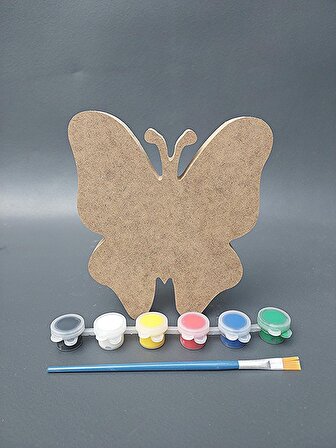  Çocuklar için ahşap boyama seti. 15 cm Kelebek Okul kreş etkinlik çocuk eğitimi