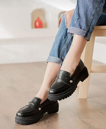 Değişebilen Tokalı Kadın Loafer Ayakkabı