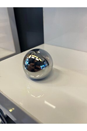 Misket Küre Metal Düğme Kulp (2 ADET) 20mm Krom Dolap Kapak Modern Çekmece Tv Ünite Mobilya