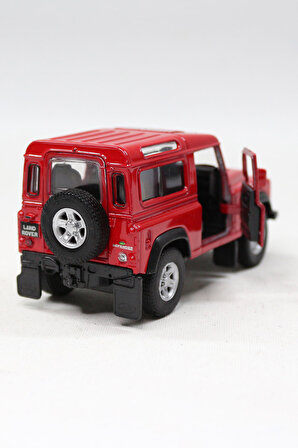 Land Rover Çek Bırak Metal Oyuncak Araba 10 cm Kırmızı