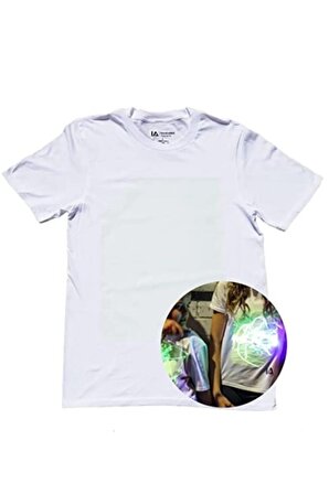 İlluminated Apparel Interaktif Karanlıkta Parlayan T-shirt -parti- Doğum Günleri - Geceyi Aydınlat !
