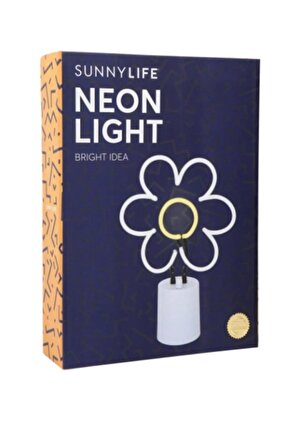 SunnyLife Papatya Neon Işık Dekoratif Masa Lambası