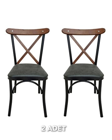 Mutfak Sandalye Cafe Sandalye Salon Sandalye Çapraz Tonet Sandalye- 2 ADET FİYATIDIR